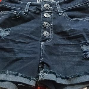 Denim shorts
